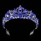Teardrop Stone Pointed Rhienstone Paved Princess Tiara