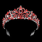 Teardrop Stone Pointed Rhienstone Paved Princess Tiara
