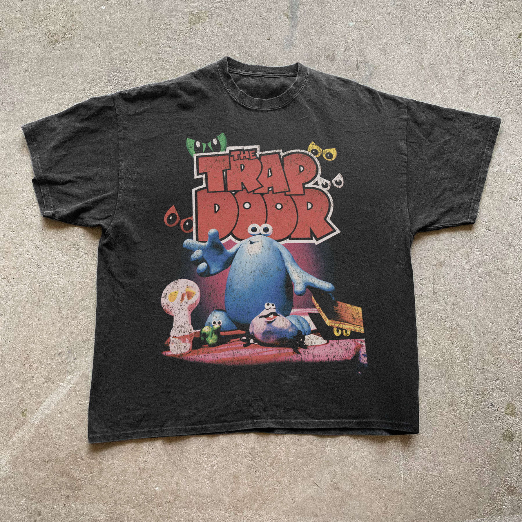 Vintage 'The Trap Door' Black T-Shirt