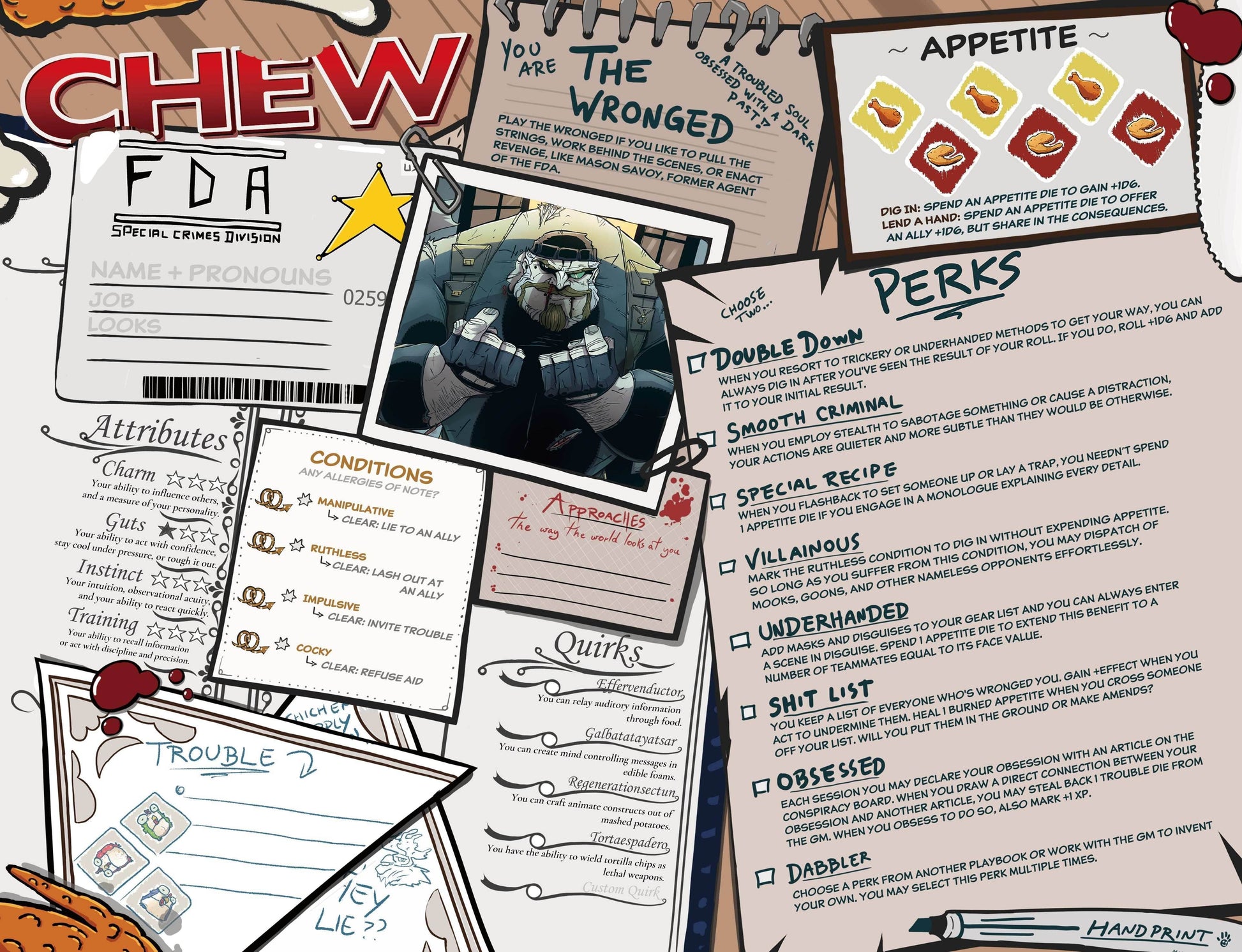 CHEW: Character Menus (RPG Supplement) - 