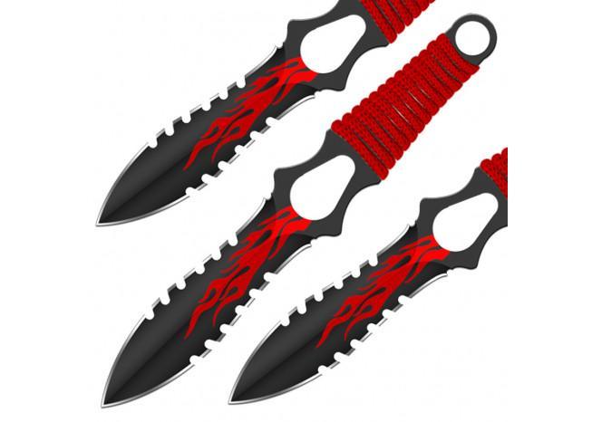 Flame Thrower Pin Point Throwing Knives-1