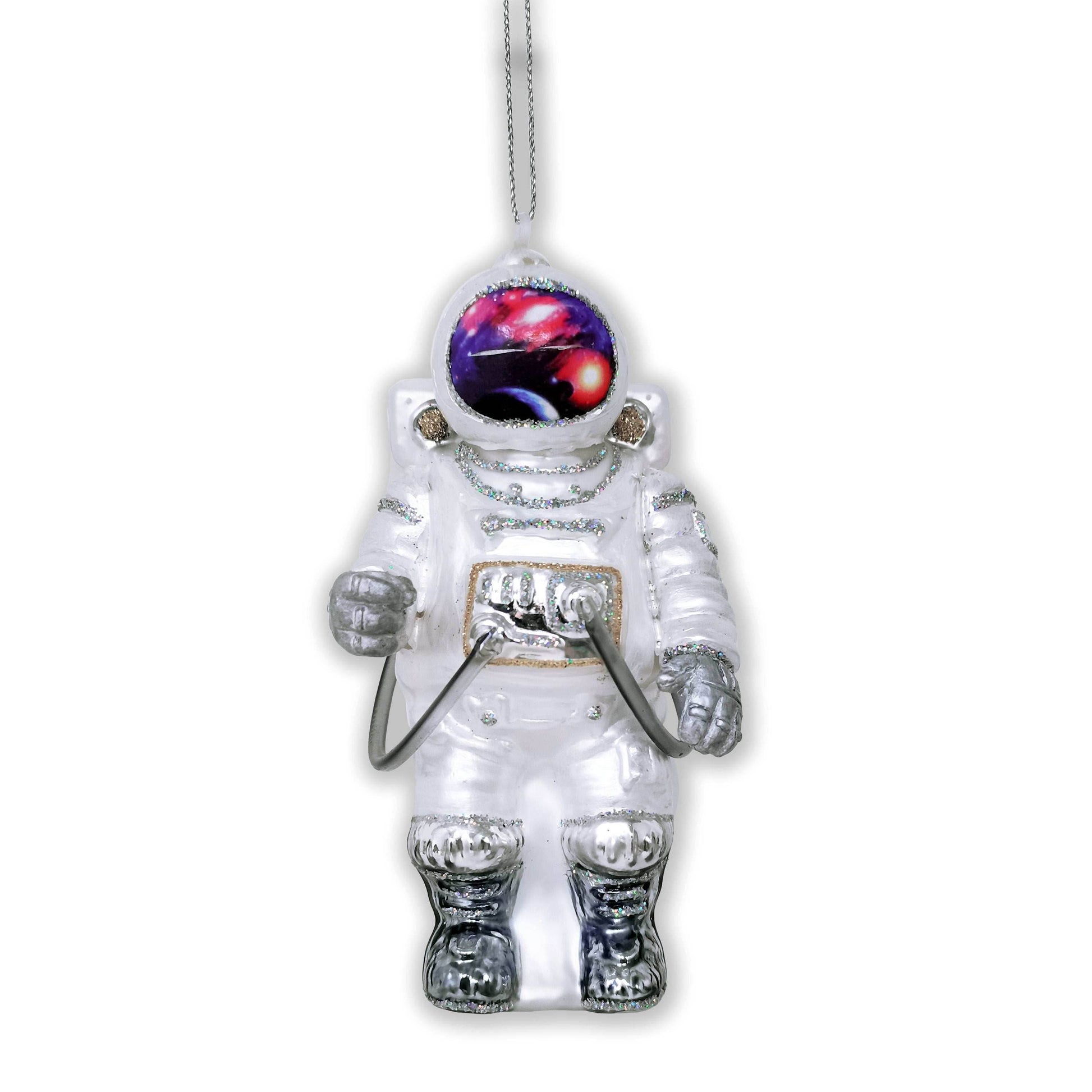 Astronaut Glass Christmas Ornament - 