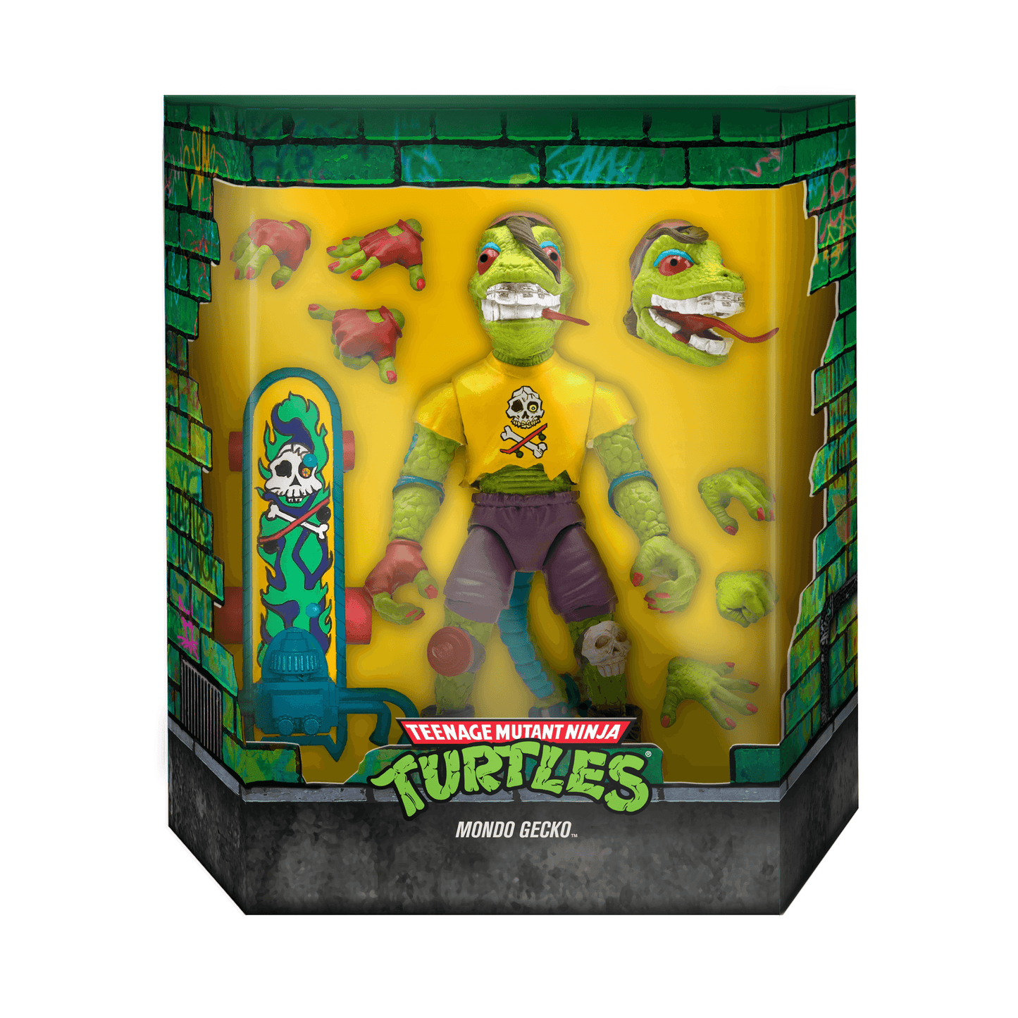 Super7 x Teenage Mutant Ninja Turtles Ultimates Mondo Gecko Wave 4 Action Figure TMNT - 
