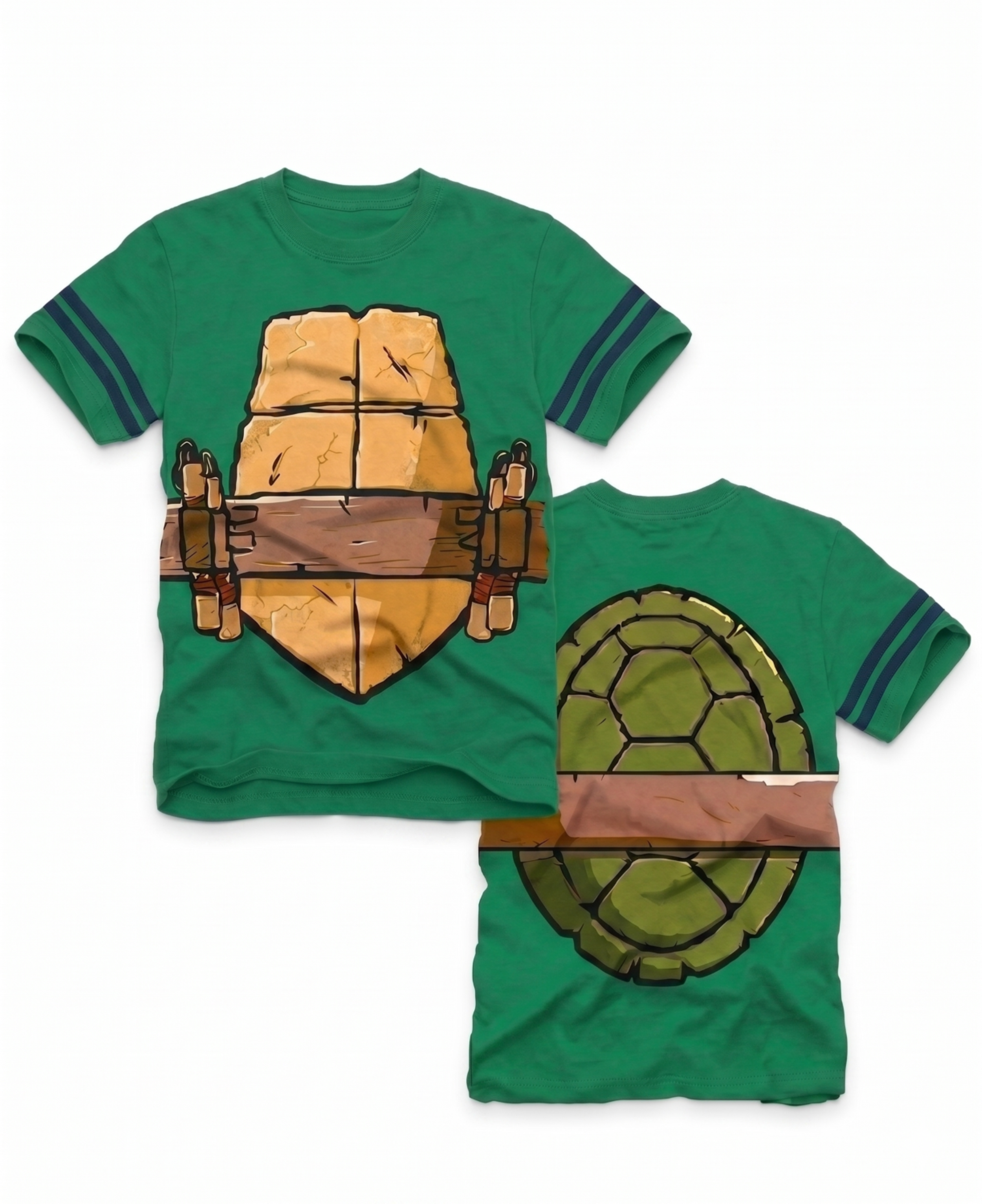 TMNT Striped Sleeves Boys Costume T-shirt