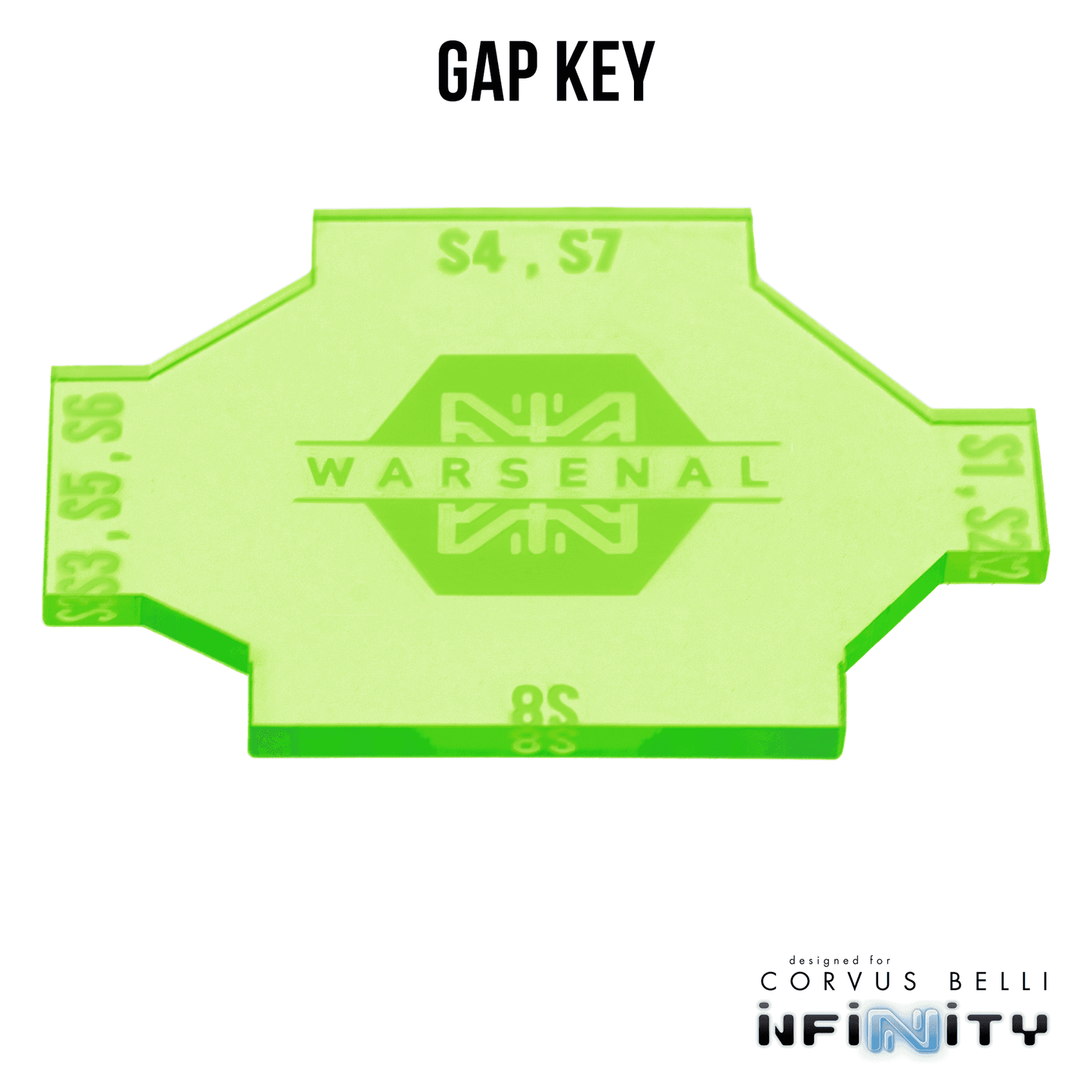 Infinity Gap Keys - Fluorescent Red