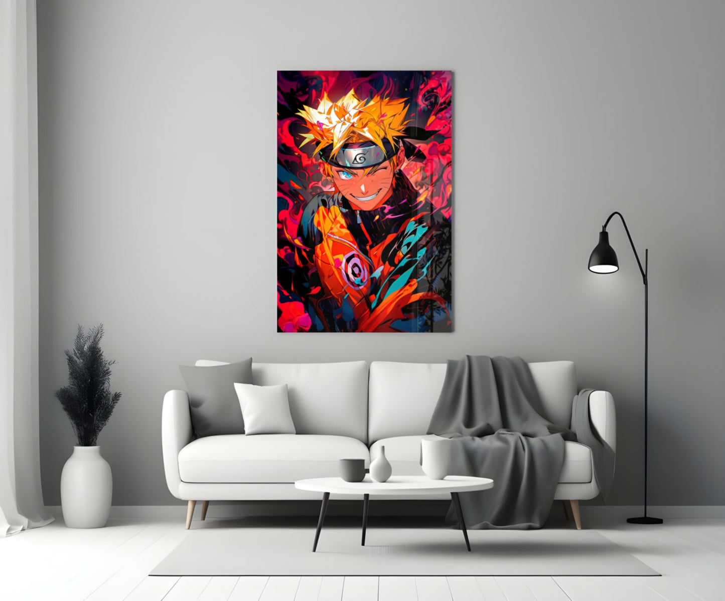 Naruto Portrait of Energy Glass Wall Art || Designer Collection
