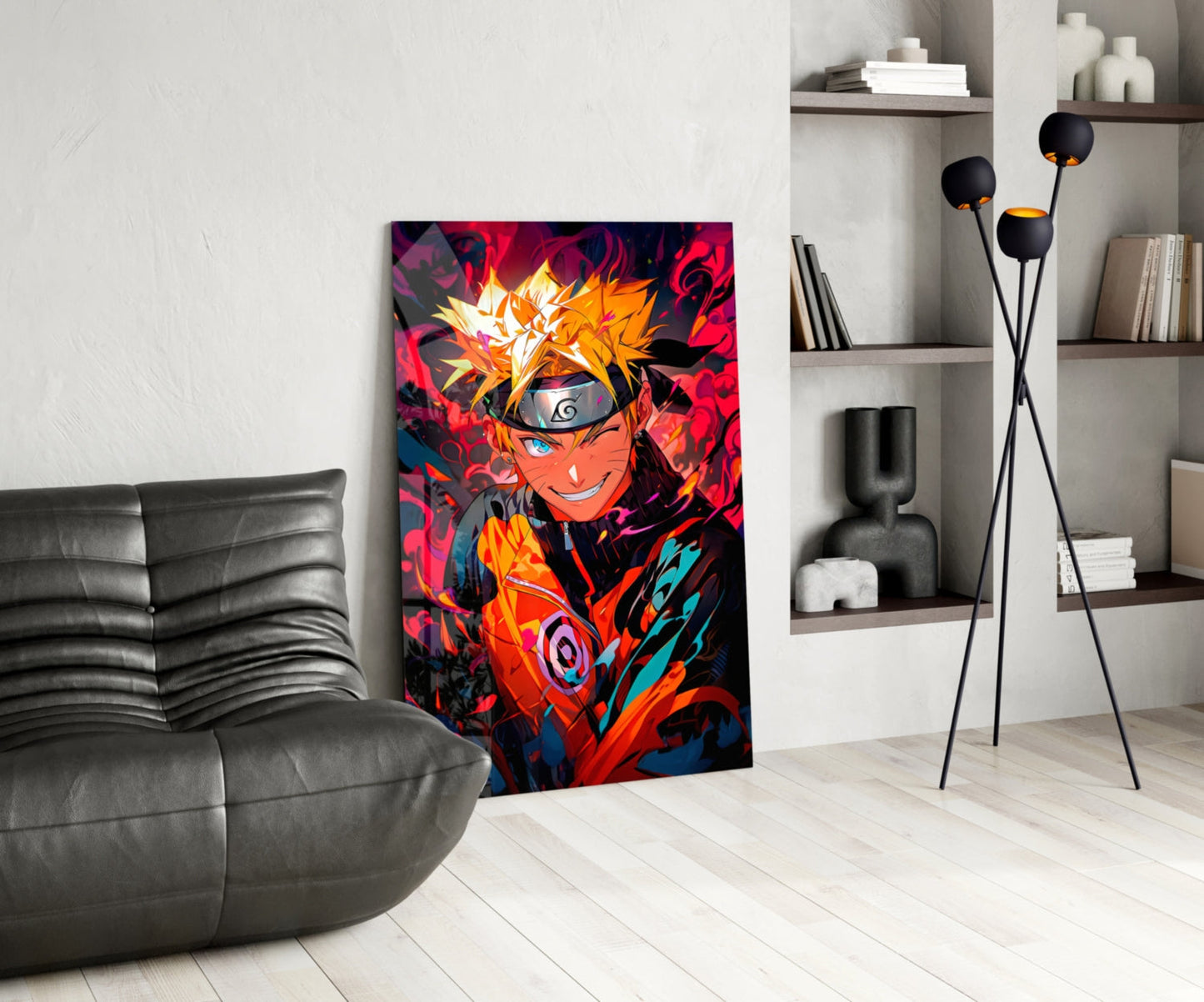 Naruto Portrait of Energy Glass Wall Art || Designer Collection