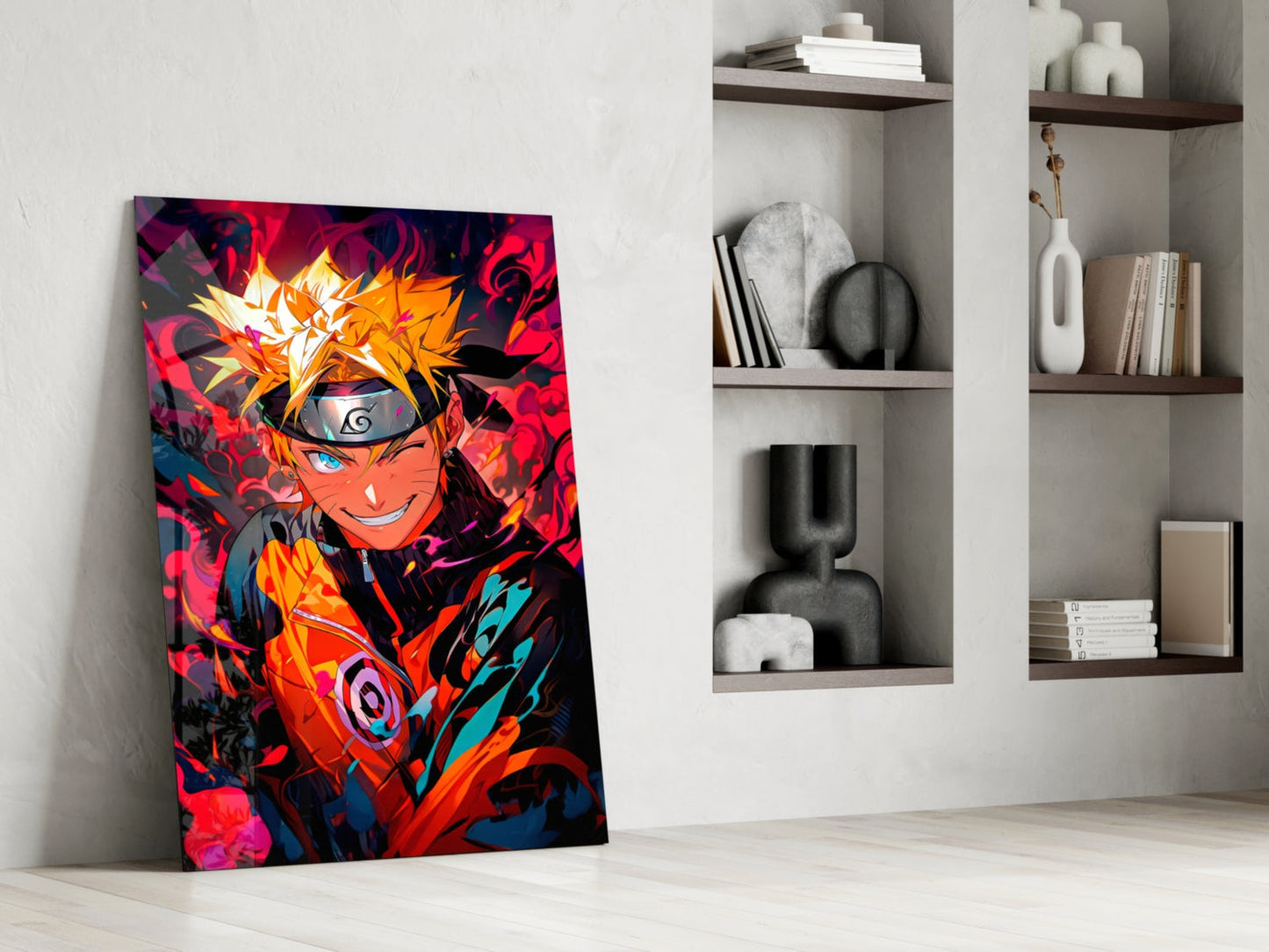 Naruto Portrait of Energy Glass Wall Art || Designer Collection