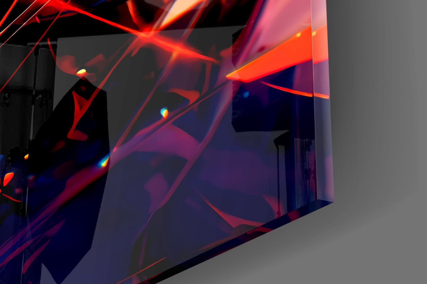 Naruto Flame Energy Glass Wall Art || Designer Collection