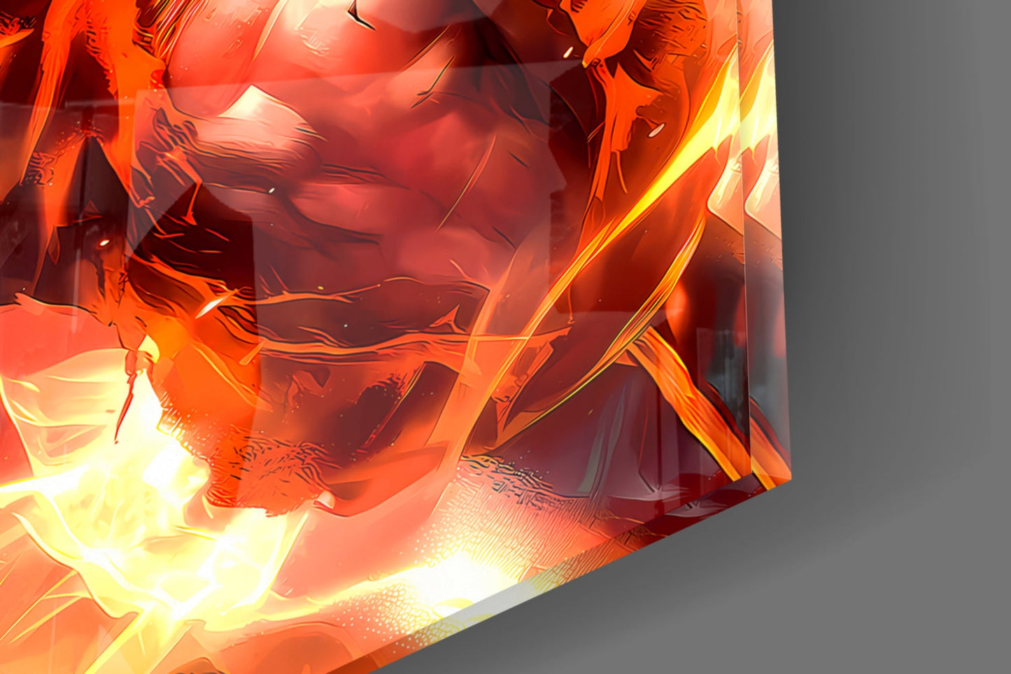 Goku Dragon Power Glass Wall Art || Designer Collection