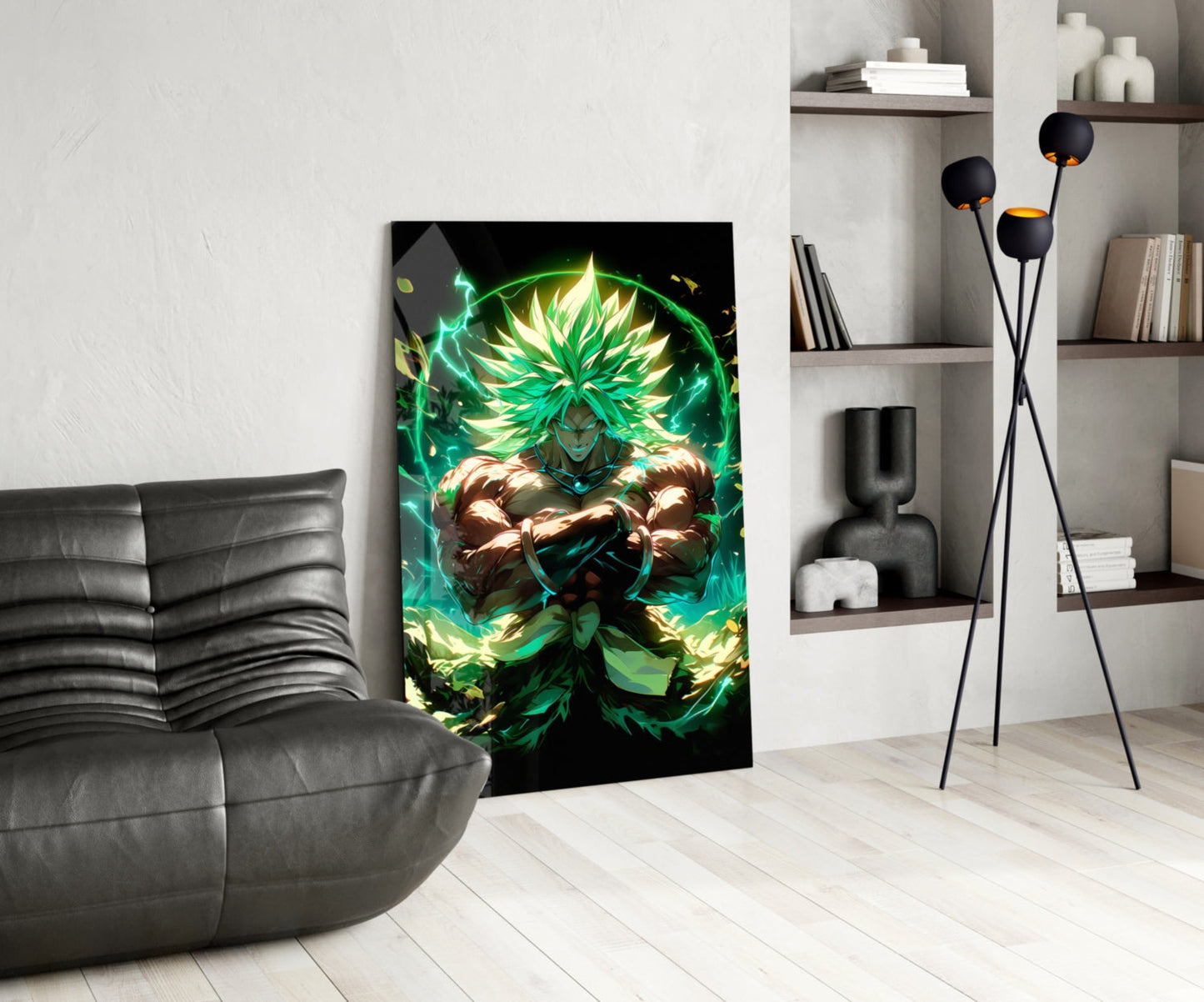 Legendary Super Saiyan Broly Glass Wall Art || Designer Collection