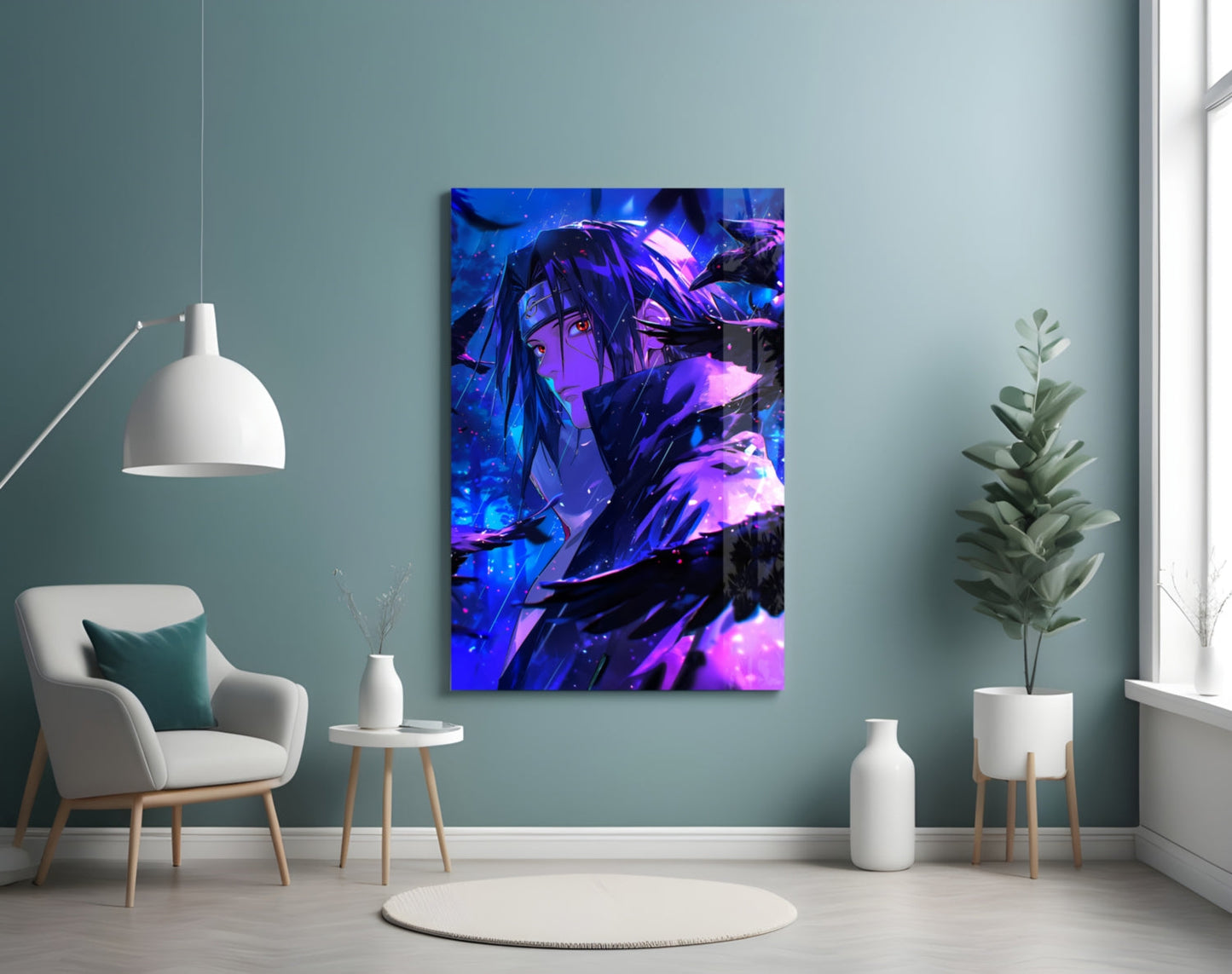 Itachi: Shadow of the Ravens Glass Wall Art || Designer Collection
