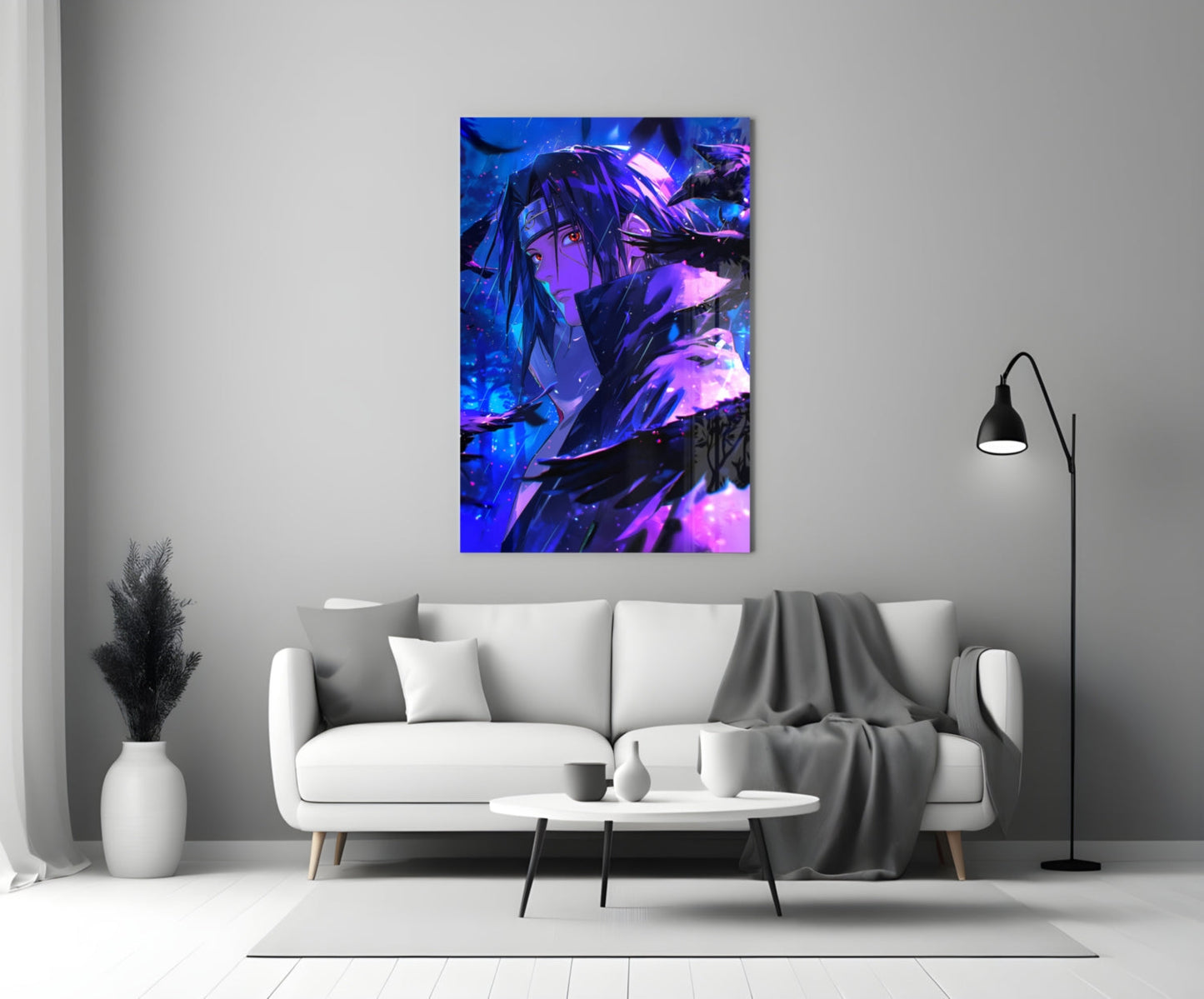 Itachi: Shadow of the Ravens Glass Wall Art || Designer Collection