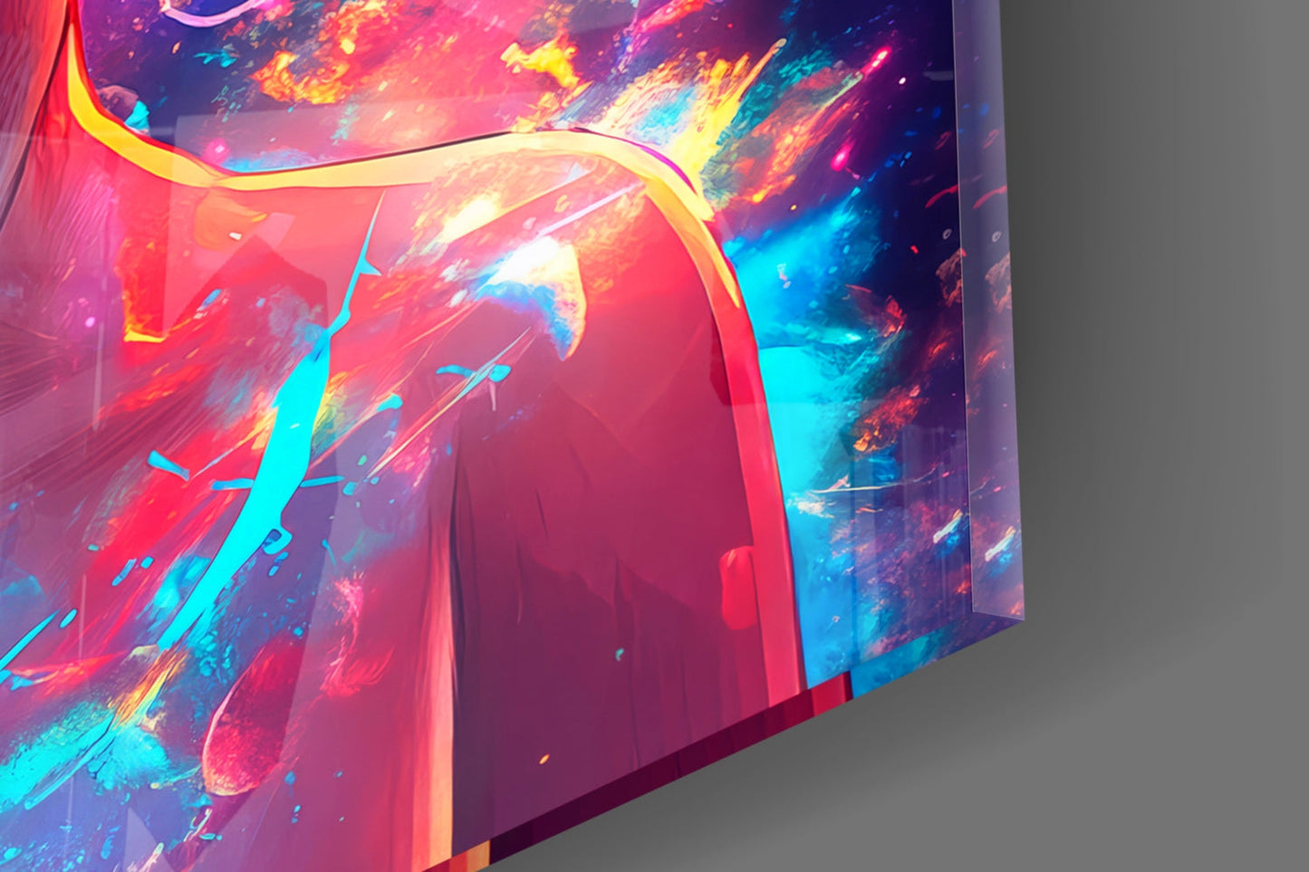 Cosmic Izuku Midoriya Glass Wall Art || Designer Collection