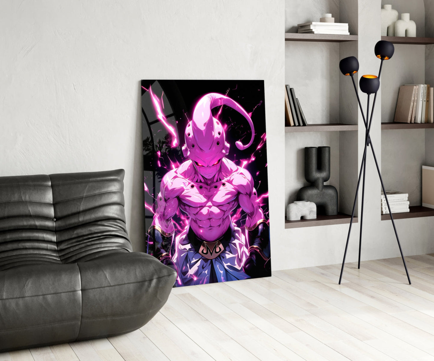 Pure Evil Kid Buu Glass Wall Art || Designer Collection