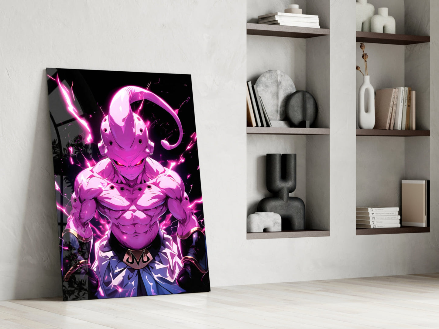 Pure Evil Kid Buu Glass Wall Art || Designer Collection