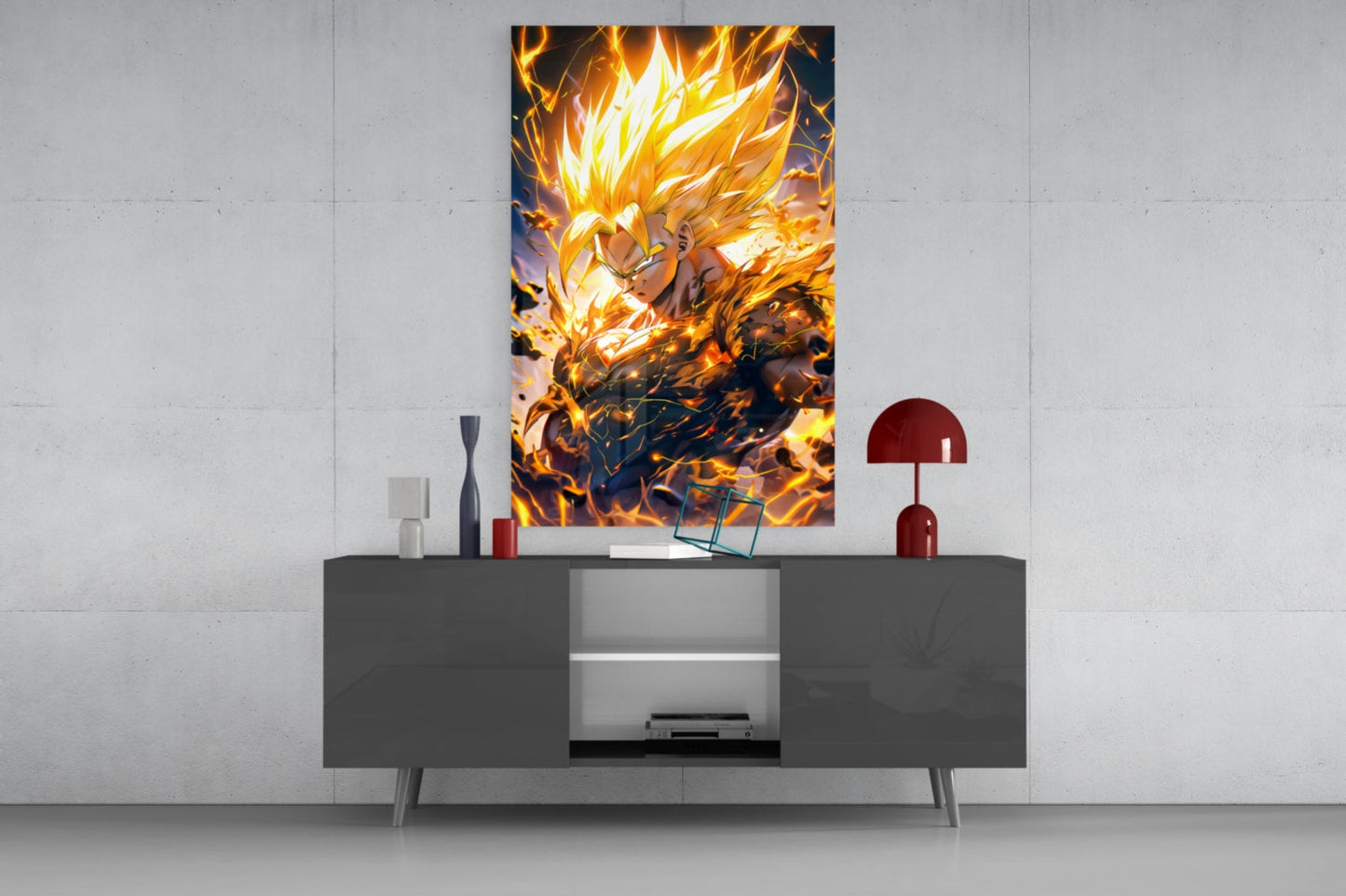 Super Saiyan Gohan Glass Wall Art || Designer Collection