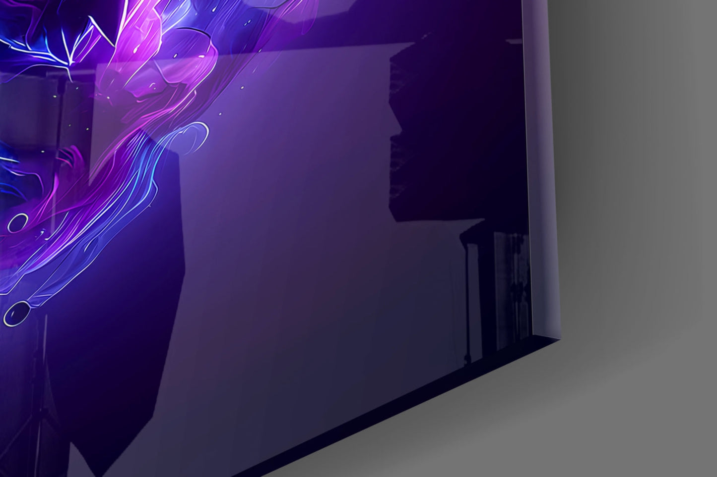 Evil Energy Glass Wall Art || Designer Collection