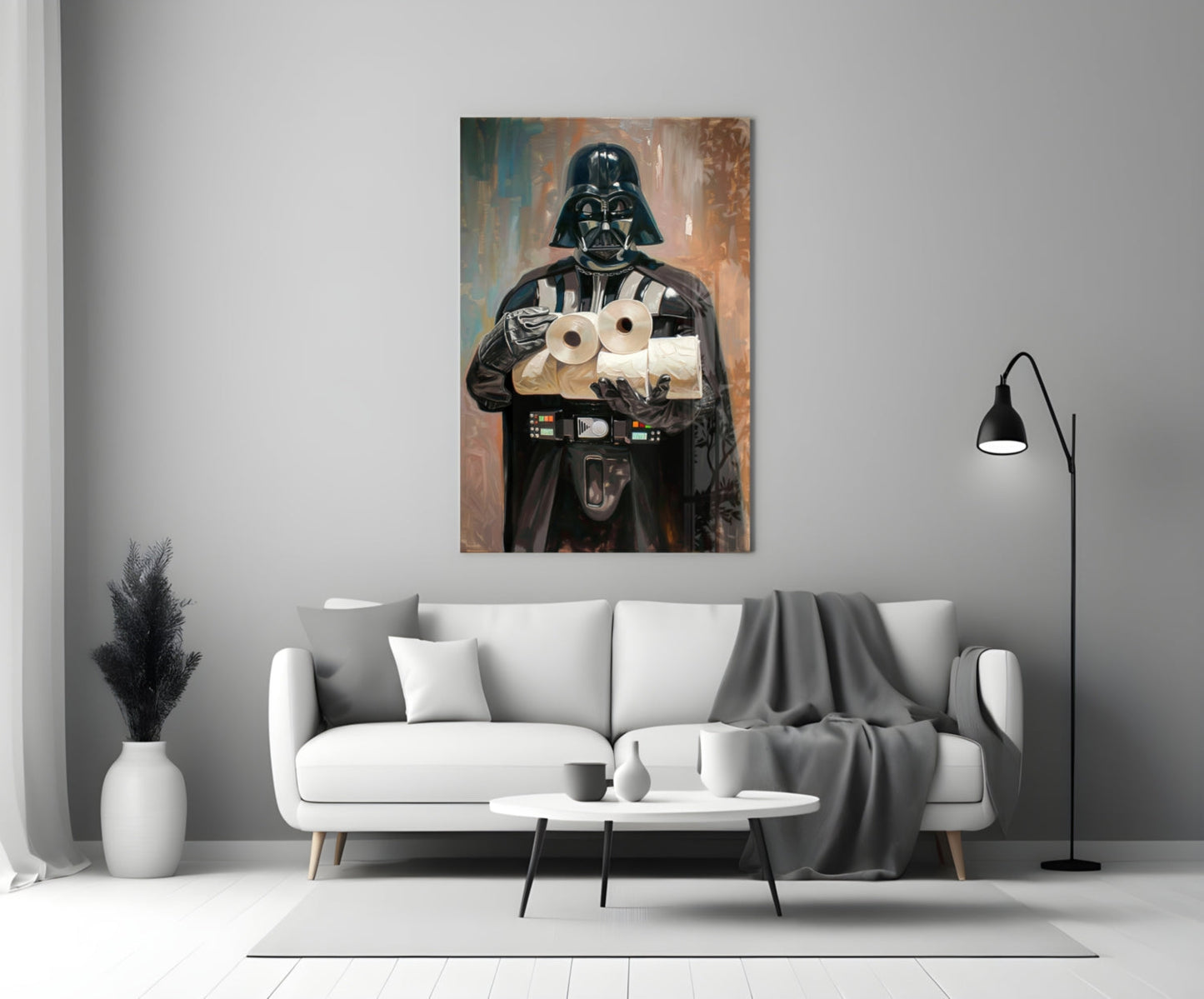 Crisis of the Dark Side Glass Wall Art || Designer Collection
