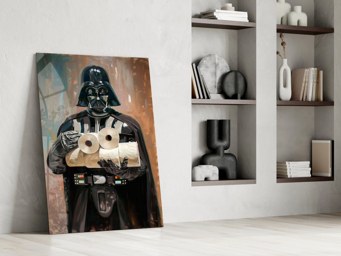 Crisis of the Dark Side Glass Wall Art || Designer Collection