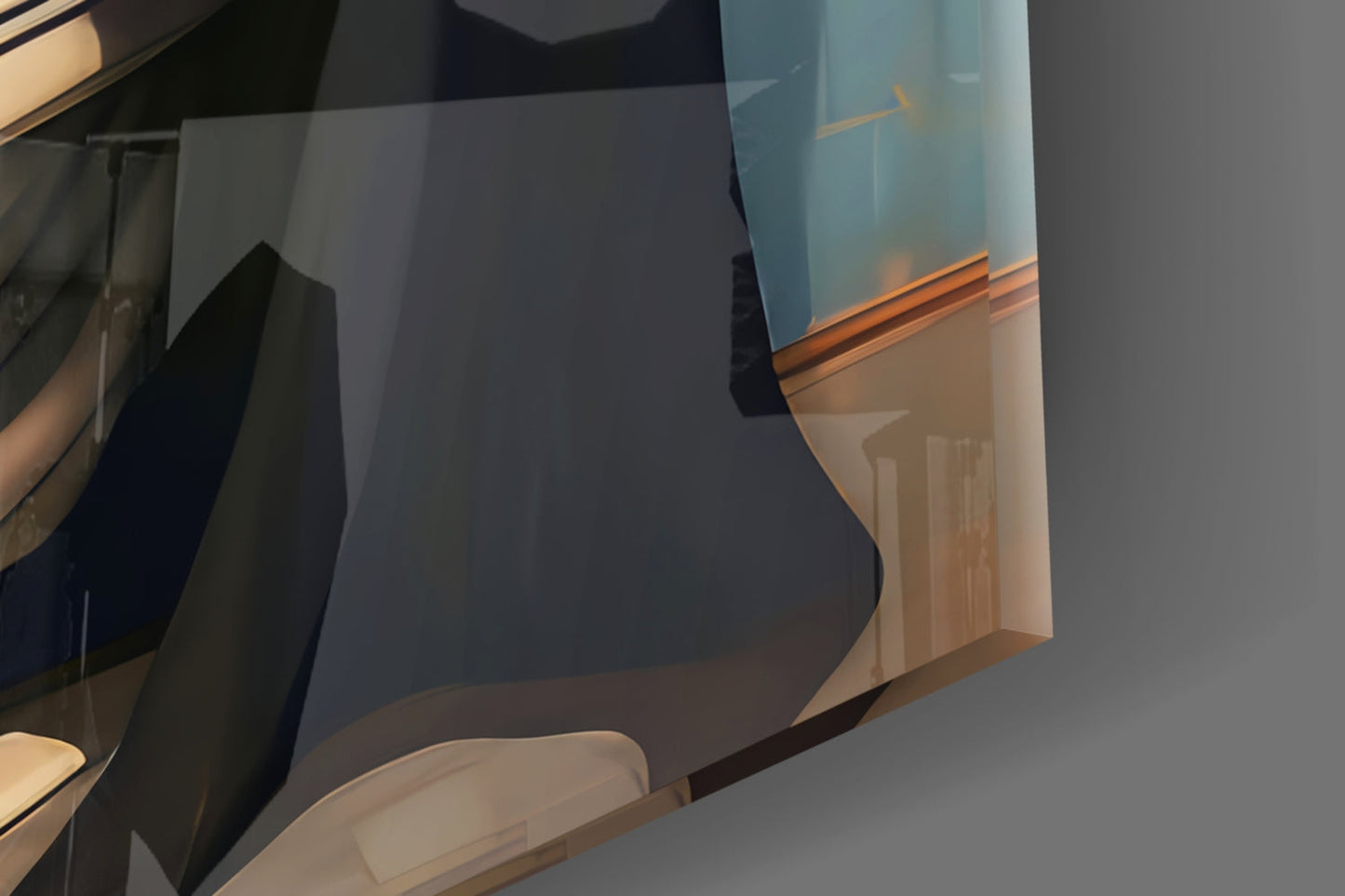 Batroom Glass Wall Art || Designer Collection