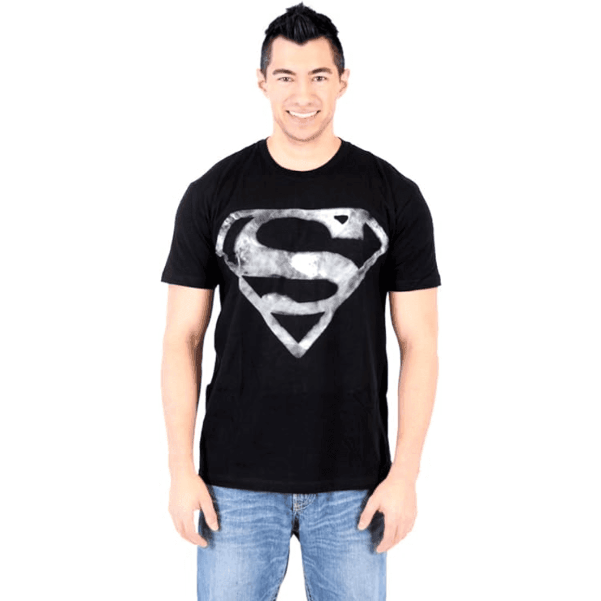 Superman Smoke Shield Logo Emblem T-shirt - S