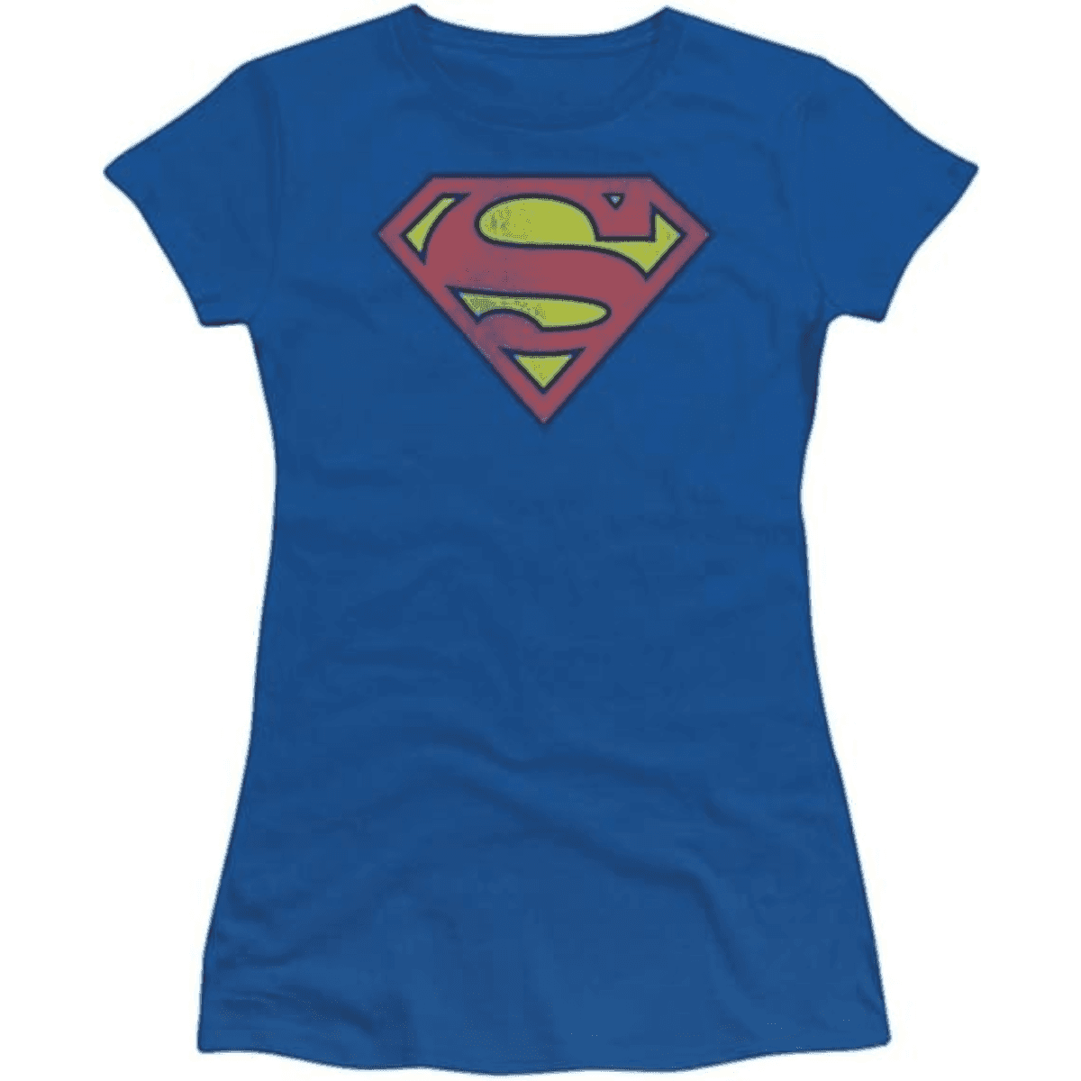Junk Food Superman Distressed Logo Blueberry T-Shirt - S