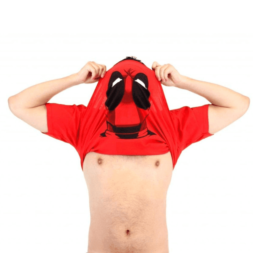 Marvel Deadpool Question Mark Flip T-Shirt - S