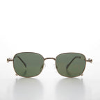 Tailored Steampunk Sunglass with Industrial Temples - Tyga 2 - Silver/Gray Lens