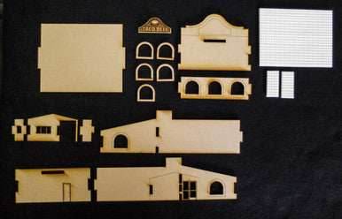28mm (O Gauge) Taco Restaurant (MDF) - 28MMDF163 - 