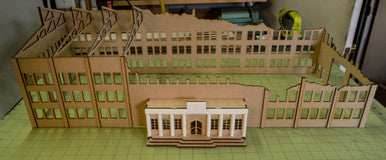 28mm Ruined Tank Factory - 28MMDF170 - 