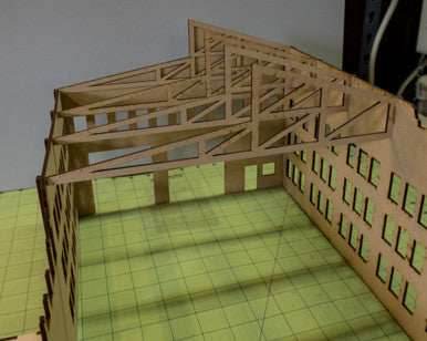 28mm Ruined Tank Factory - 28MMDF170 - 