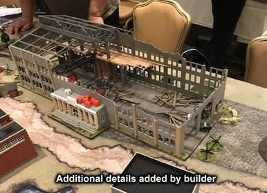 28mm Ruined Tank Factory - 28MMDF170 - 