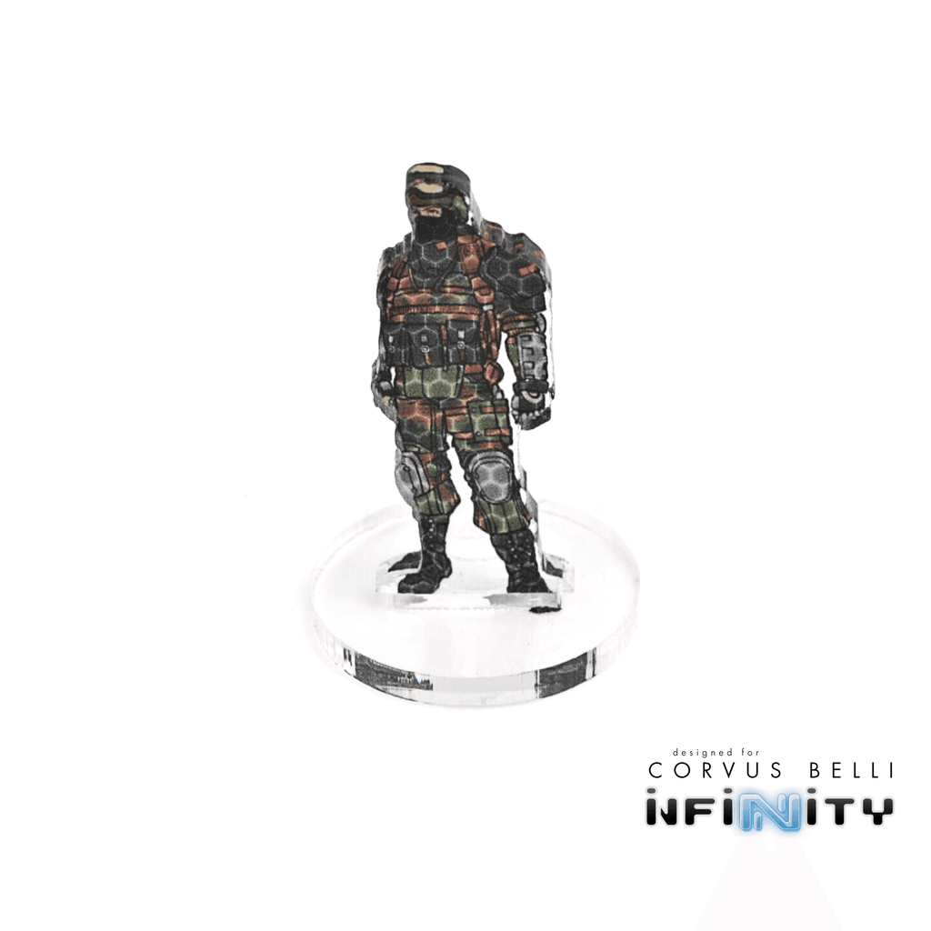 Infinity 3D Markers - Tankhunters (Male, 25mm Camo -3)