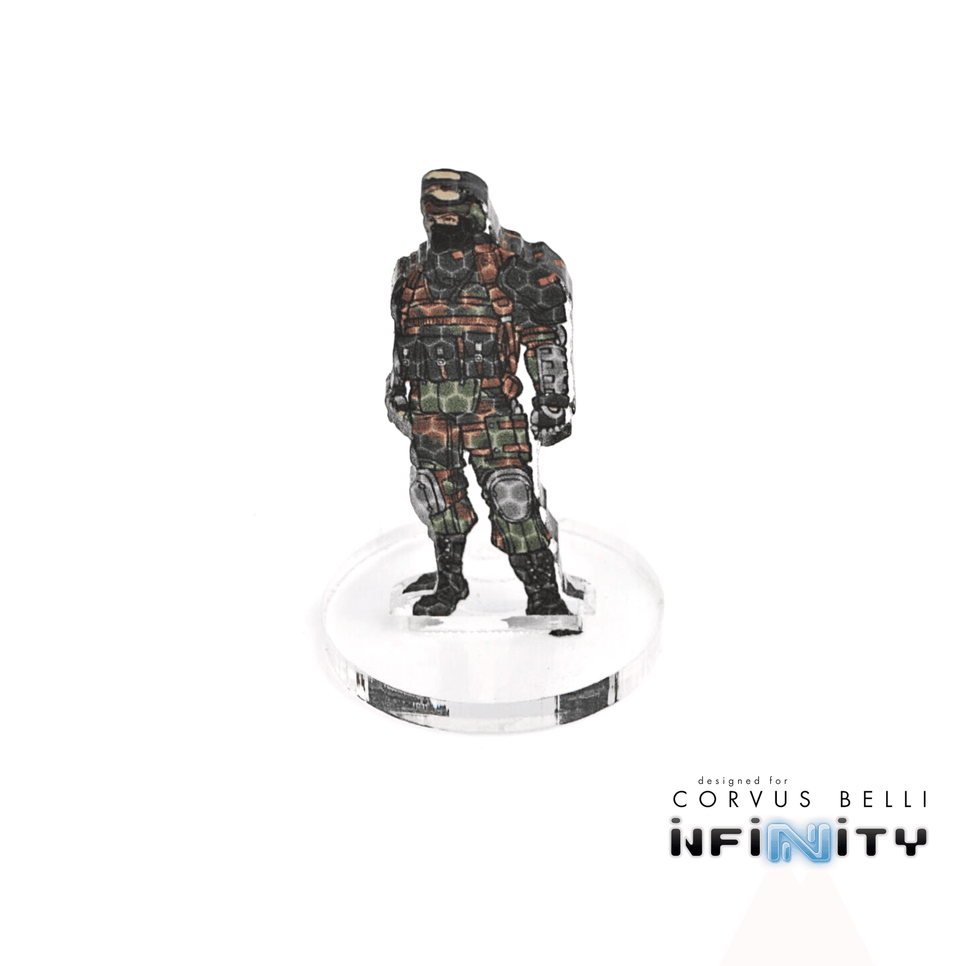 Infinity 3D Markers: TankHunters, Male (25mm Camo -3) - A
