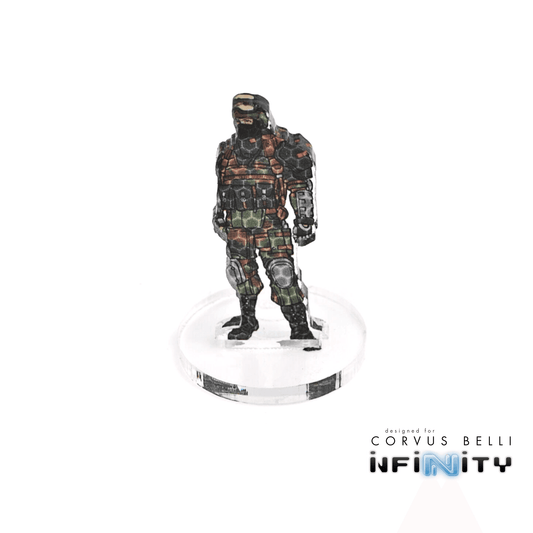 Infinity 3D Markers: TankHunters, Male (25mm Camo -3) - A