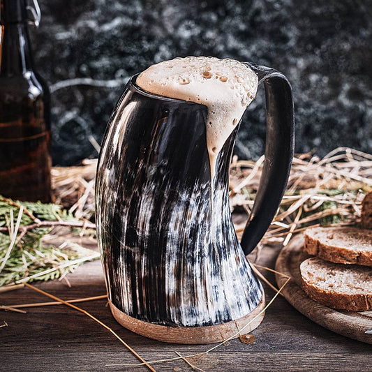 Horn Tankard Mug - Original / L (16 oz) / High Polish