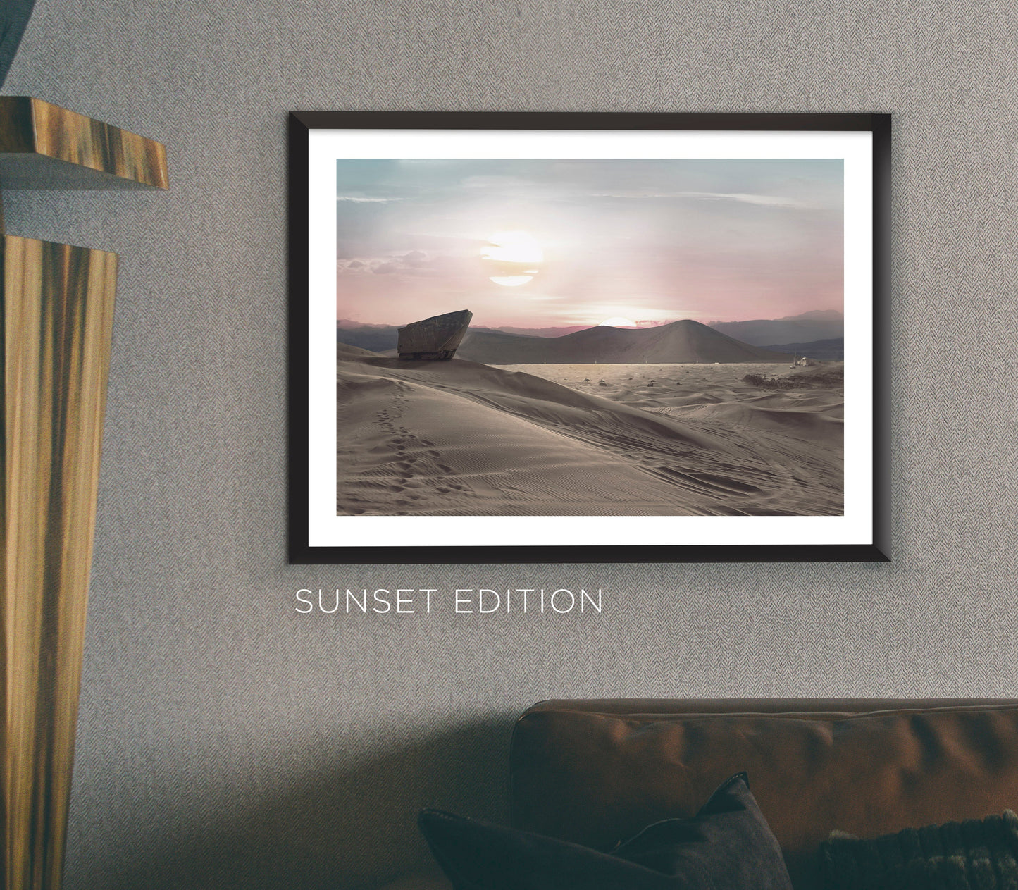 Tatooine Binary Sunset Star Wars Art Print
