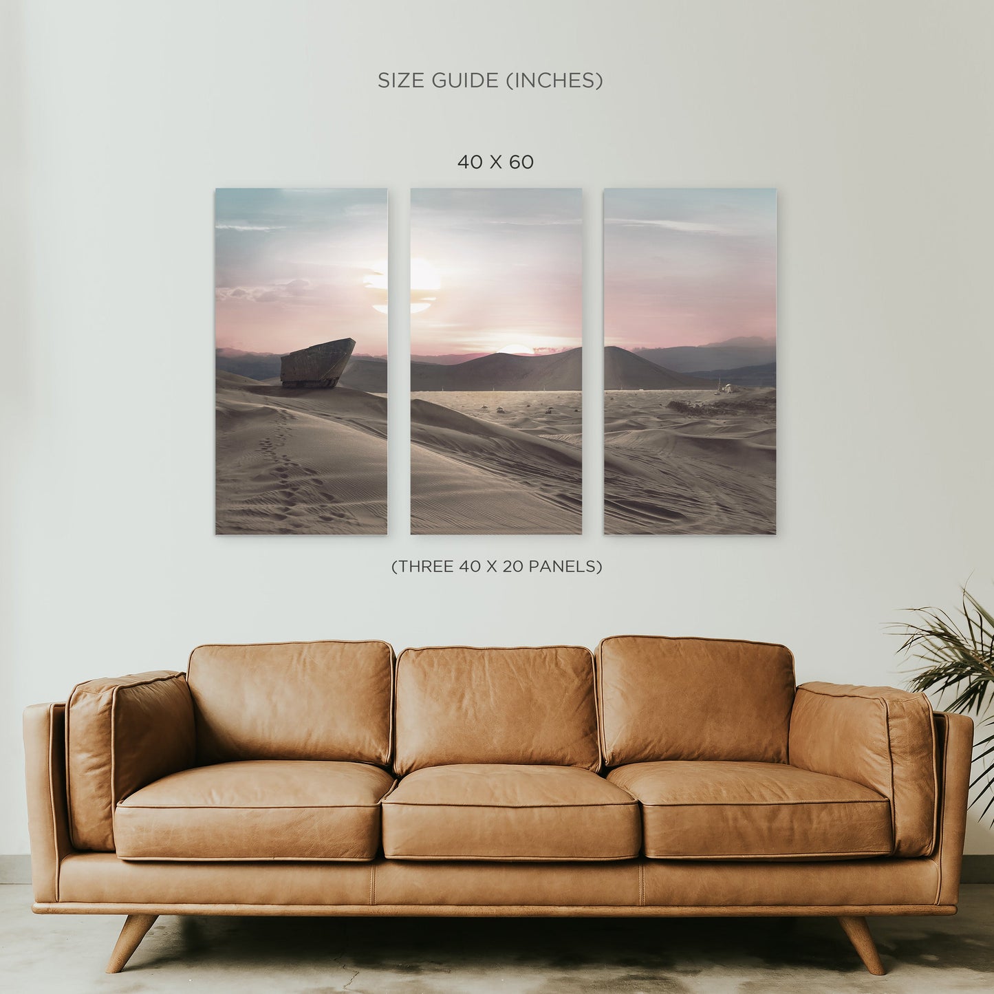 Tatooine Binary Sunset Star Wars Canvas