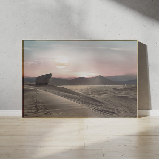 Tatooine Binary Sunset Star Wars Art Print