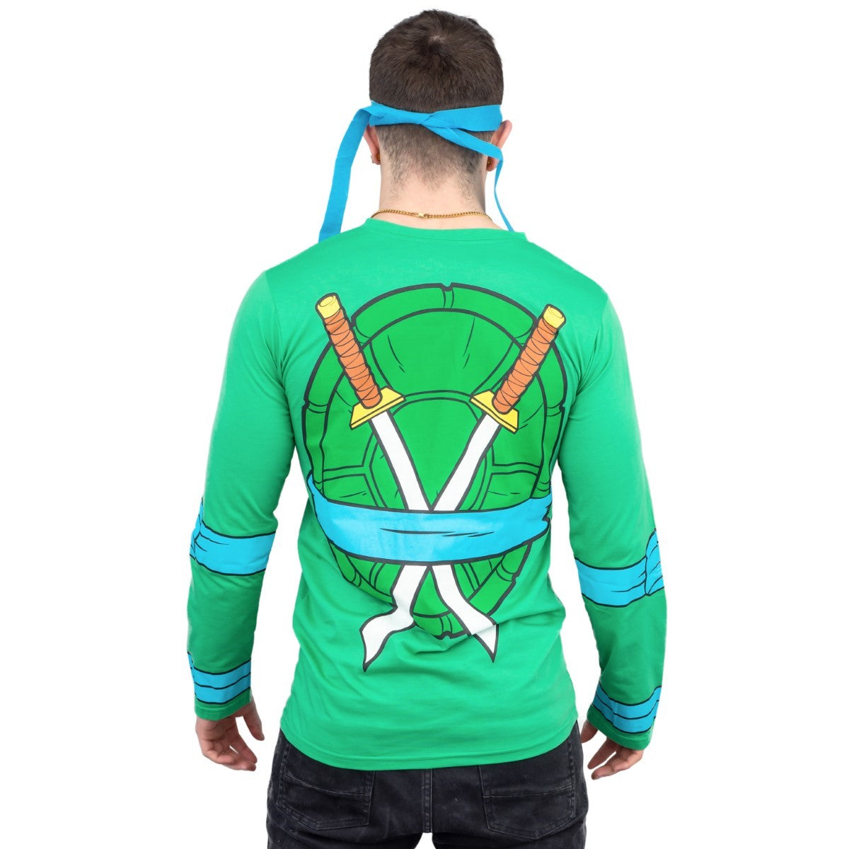 TMNT Long Sleeves Costume T-shirt & Eye Mask