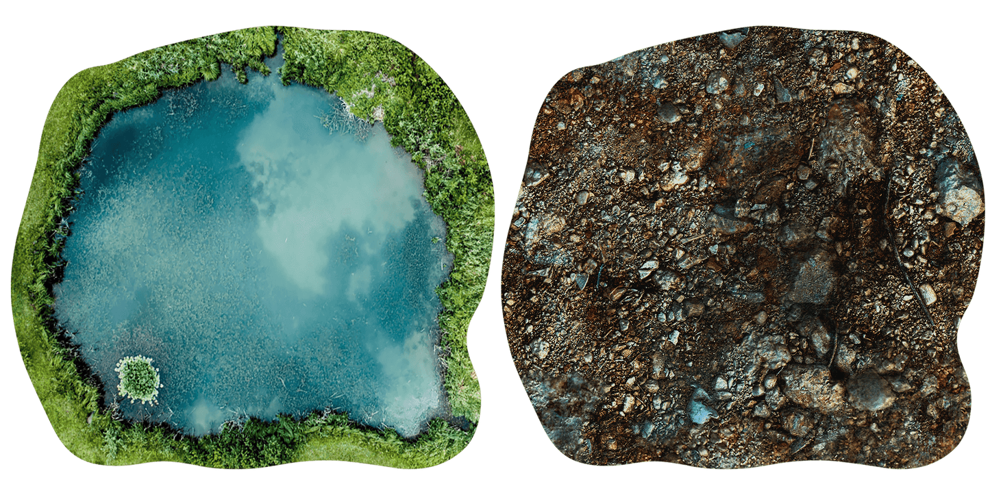 Double Sided Neoprene Terrain Table Set for Warhammer 40k, AoS, Star Wars, Conquest, Bolt Action, Saga, and more! - 