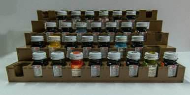 Wall Mount Paint Rack - Testors Square Enamels - 