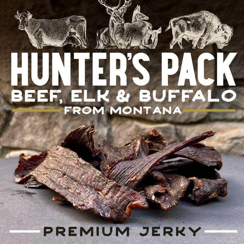 The Hunter’s Pack- Elk, Buffalo and Beef Jerky - 
