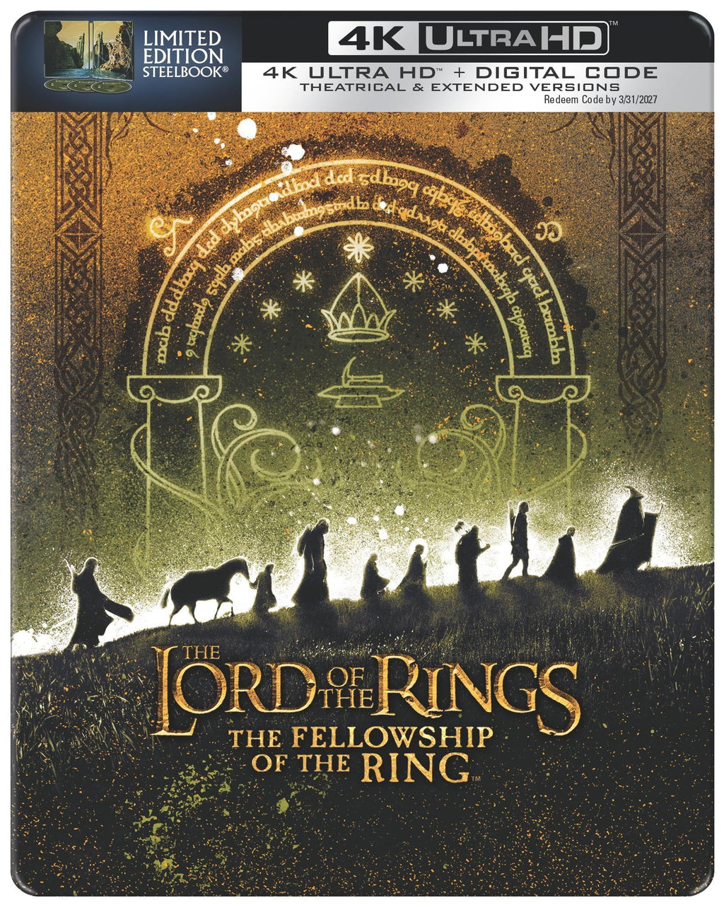 The Lord Of The Rings: The Fellowship Of The Ring - Limited Edition Steelbook (4K Ultra HD + Blu-ray + Digital)