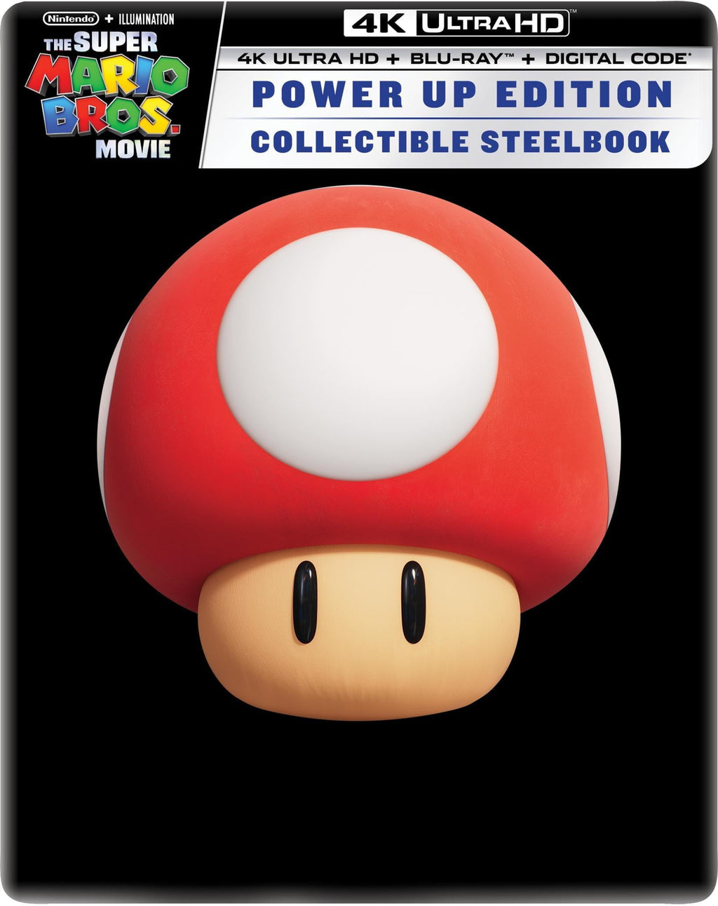 The Super Mario Bros. Movie - Power Up Edition Collectible Steelbook (4K Ultra HD + Blu-ray + Digital)