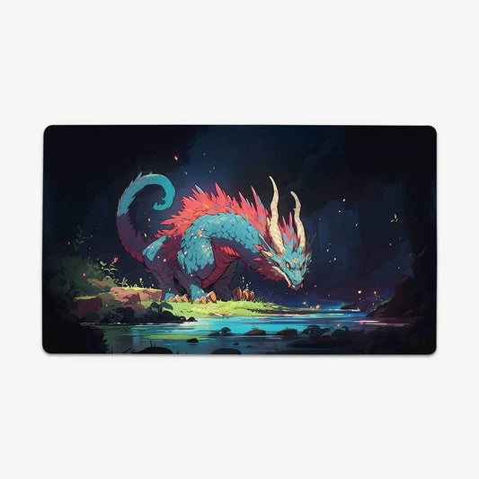 The Blue River Dragon Playmat - Standard Playmat / Plain