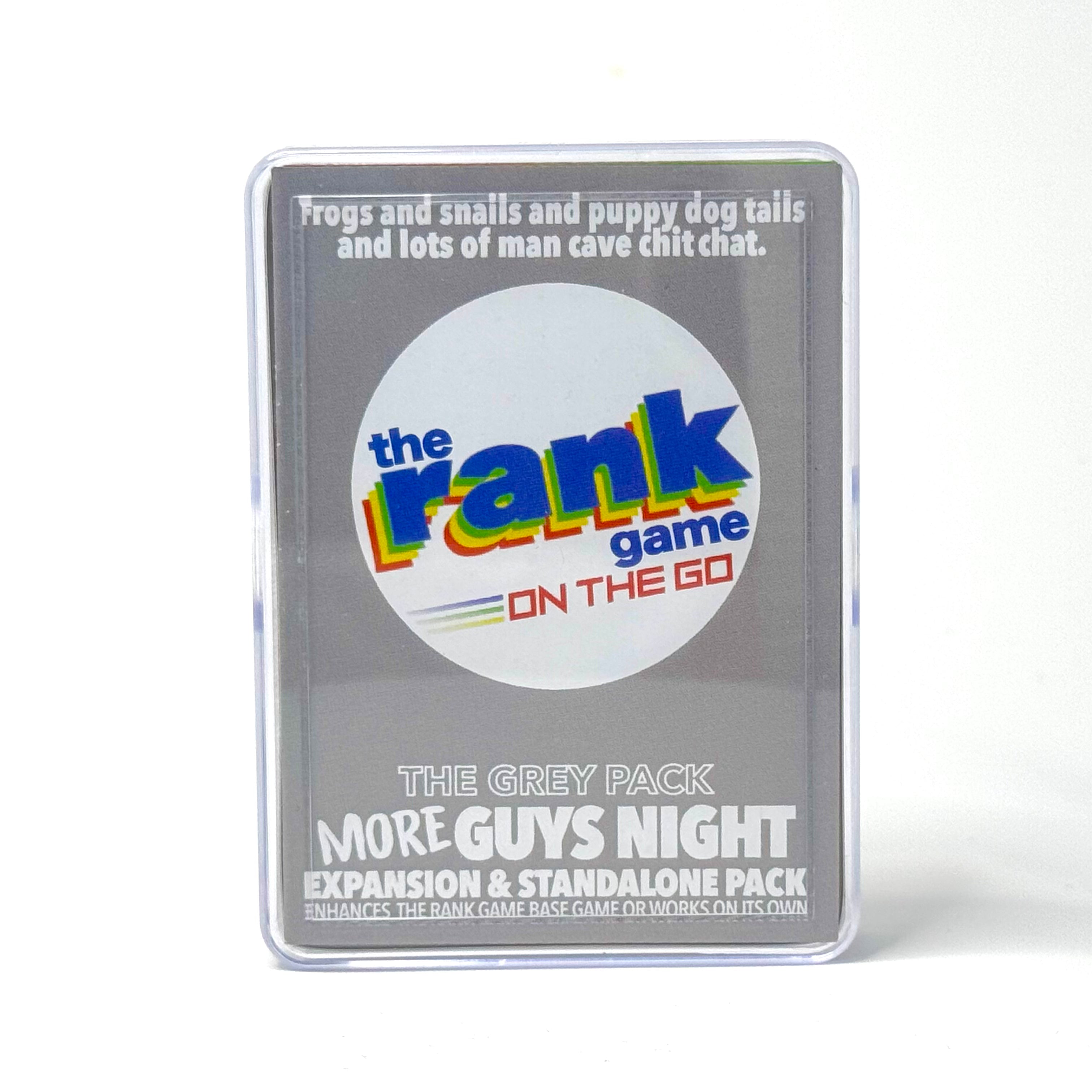 The Rank Game On-the-Go: MORE Guys Night (Grey Pack)