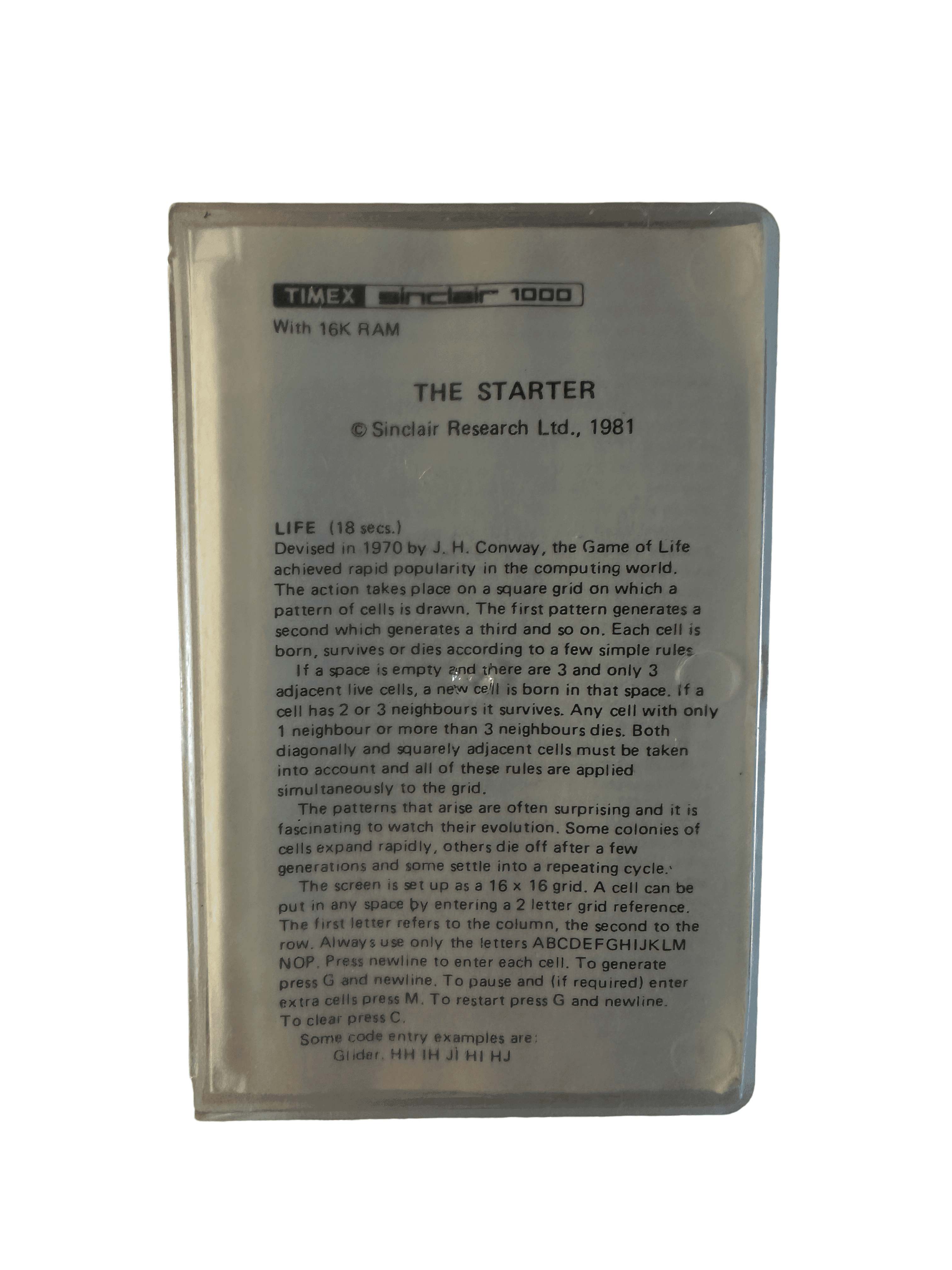 Timex Sinclair 1000 Cassette Lot - (17) - Pac Rabbit, Chess, etc. - 