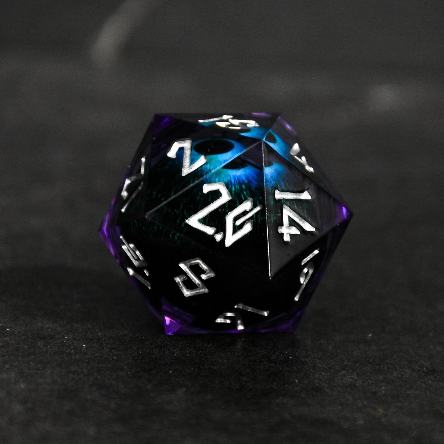 The Omnipotent Liquid Core (Purple/Silver) 30mm D20 'PRE-ORDER | SPRING EVENT DEAL' - 